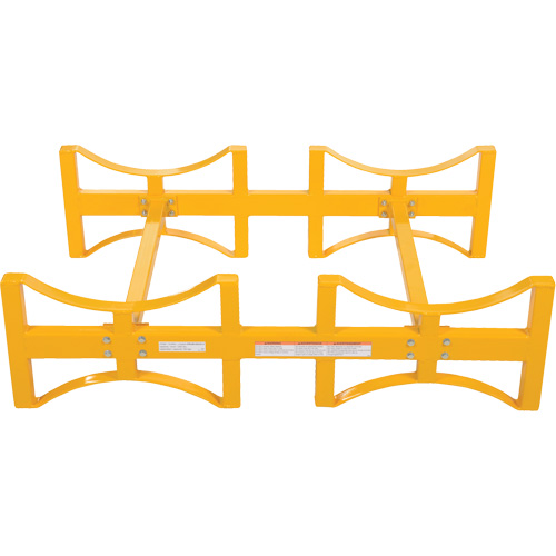 Steel Stackable Drum Rack, 2 Drums, 1600 lbs. Capacity, 45-1/2" W x 29-7/8" D x 12-3/4" H Absolute Business Supply