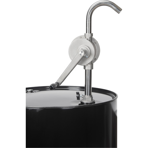 Rotary Type Drum Pump, Stainless Steel, Fits 55 Gal., 12 oz./Stroke Absolute Business Supply