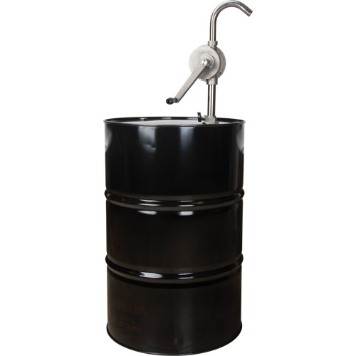 Rotary Type Drum Pump, Stainless Steel, Fits 55 Gal., 12 oz./Stroke Absolute Business Supply