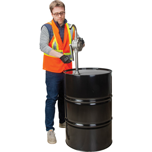 Rotary Type Drum Pump, Stainless Steel, Fits 55 Gal., 12 oz./Stroke Absolute Business Supply