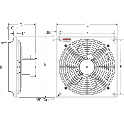 All Purpose Wall Fans, Commercial, 2 Speed, 10" Diameter Absolute Business Supply