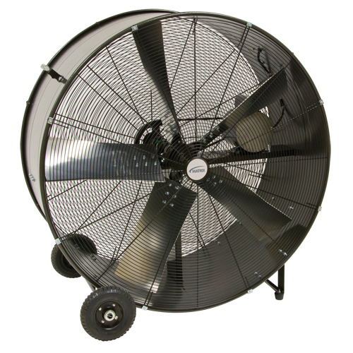 Heavy-Duty Fixed Belt Drive Drum Fan, Industrial, 2 Speed, 42" Diameter Absolute Business Supply