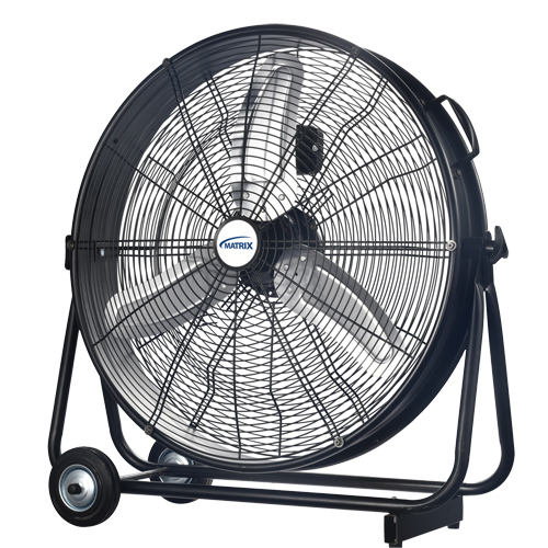 Light Industrial Direct-Drive Slim Drum Fan, Industrial, 3 Speed, 24" Diameter Absolute Business Supply