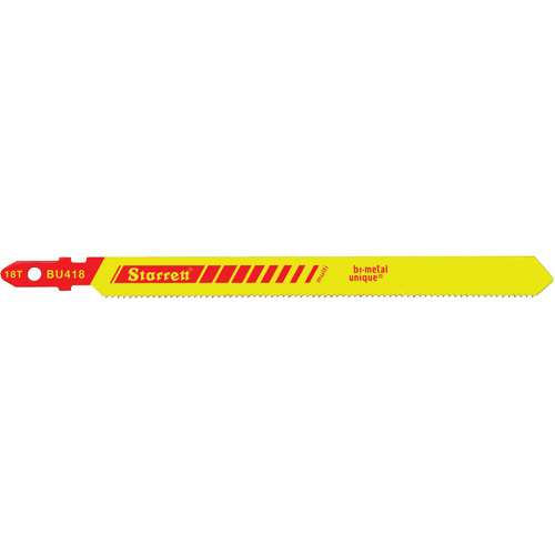 Lames pour scie sauteuse Unified Shank, Bim&eacute;tal, 4" lo, 18 dents par pouce Absolute Business Supply
