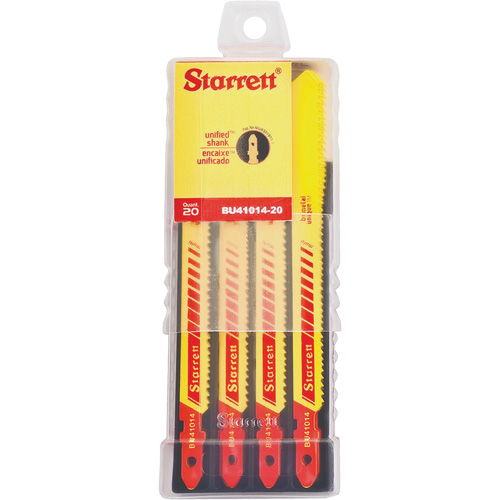 Lames pour scie sauteuse Unified Shank, Bim&eacute;tal, 4" lo, 10-14 dents par pouce Absolute Business Supply
