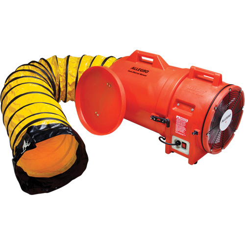 ALLEGRO INDUSTRIES Blower with Canister & Ducting, 1 HP, 1842 CFM Absolute Business Supply