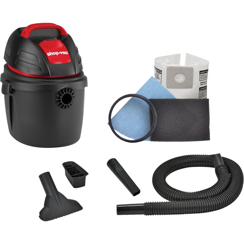 Portable Shop Vacuum, Wet-Dry, 2.5 HP, 2.5 US Gal. (9.5 Litres) Absolute Business Supply
