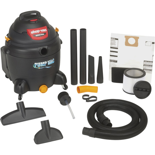 Built-In Pump Shop Vacuum, Wet-Dry, 6 HP, 18 US Gal. (68.1 Litres) Absolute Business Supply