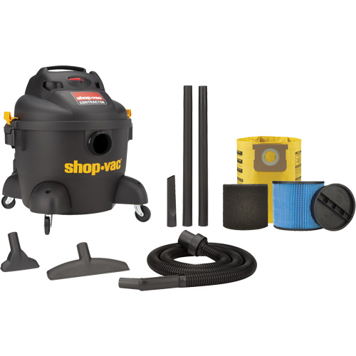 Contractor Series Shop Vacuum, Wet-Dry, 3.5 HP, 6 US Gal. (22.7 Litres) Absolute Business Supply