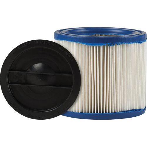 CleanStream&reg; Gore&reg; Small Wet/Dry Vacuum Filter, Cartridge/Hepa, Fits 1 - 6 US gal. Absolute Business Supply