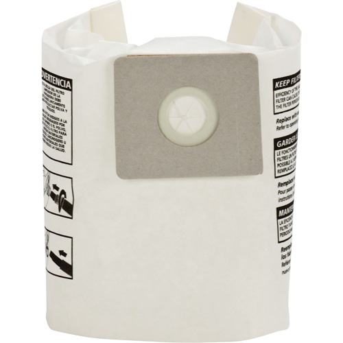 Single-Ply Wet/Dry Vacuum Bags, 3 US gal. Absolute Business Supply