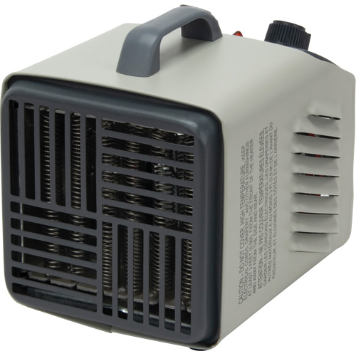 Personal Metal Shop Heater with Thermostat, Fan, Electric Absolute Business Supply