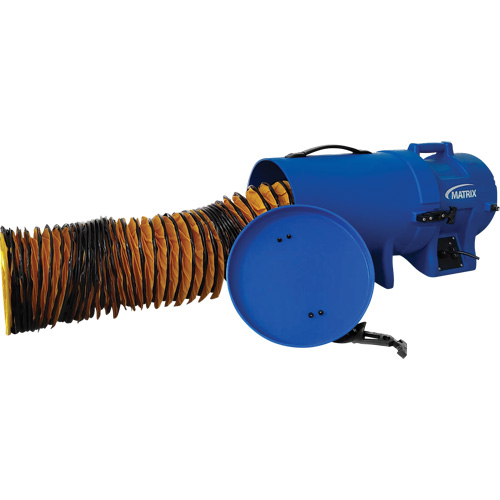8" Air Blower with 25' Ducting & Canister, 1/4 HP, 816 CFM Absolute Business Supply