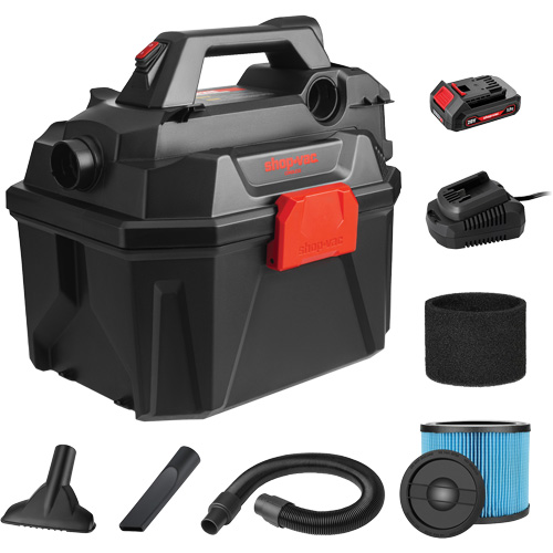 Cordless Wet/Dry Vacuum, 20 V, 2 Gal. Capacity Absolute Business Supply