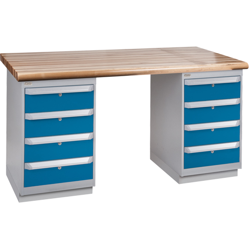 &eacute;tabli robuste, Deux tiroirs, Cap 1500 lb, 72" la x 30" p, 34" h Absolute Business Supply