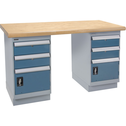 &eacute;tabli robuste, Deux tiroirs, Cap 1500 lb, 60" la x 36" p, 34" h Absolute Business Supply