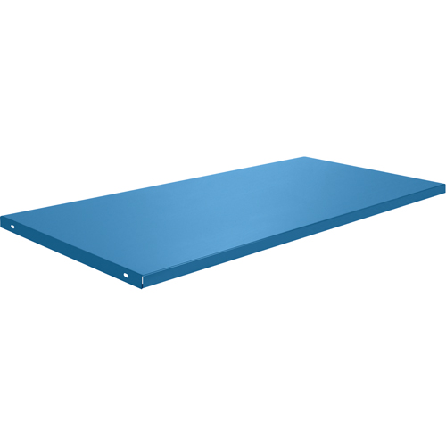 &eacute;tabli avec armoire - Tablettes, 58 3/4" x Capacit&eacute; de 300 lb, Acier, Bleu Absolute Business Supply