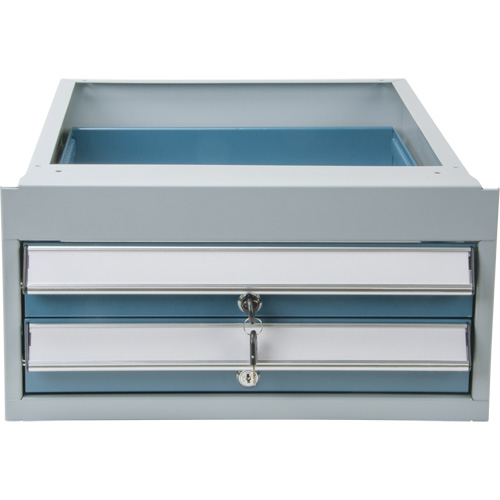 Double-Drawer Workbench, Steel, 18" W x 21" D x 9" H Absolute Business Supply