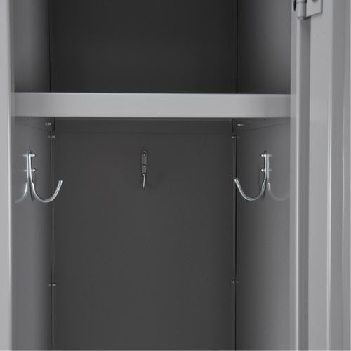 Clean Line Lockers, 3 -tier, Bank of 4, 48" x 18" x 82", Steel, Charcoal, Rivet (Assembled) Absolute Business Supply