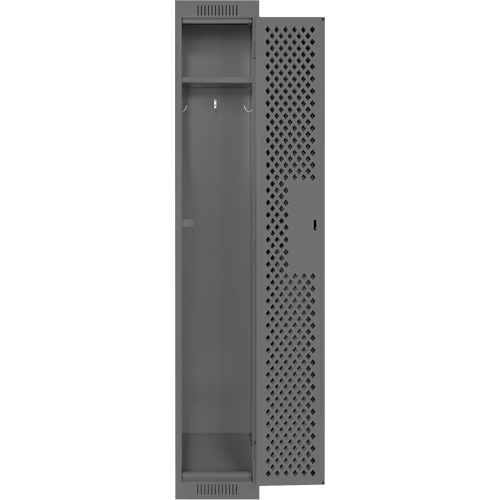 Casiers Clean Line, 12" x 12" x 72", Acier, Charbon, Rivet (assembl&eacute;), Perfor&eacute; Absolute Business Supply