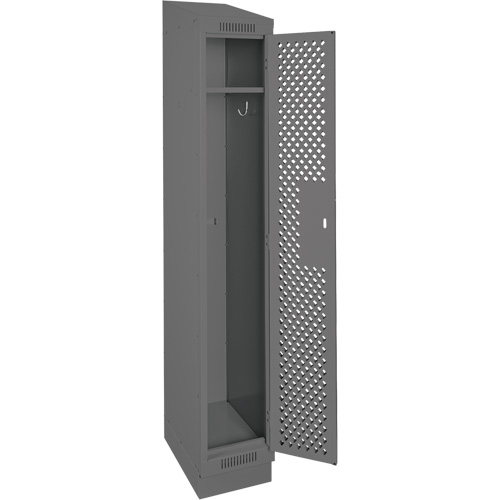 Casiers Clean Line, 12" x 18" x 82", Acier, Charbon, Rivet (assembl&eacute;), Perfor&eacute; Absolute Business Supply