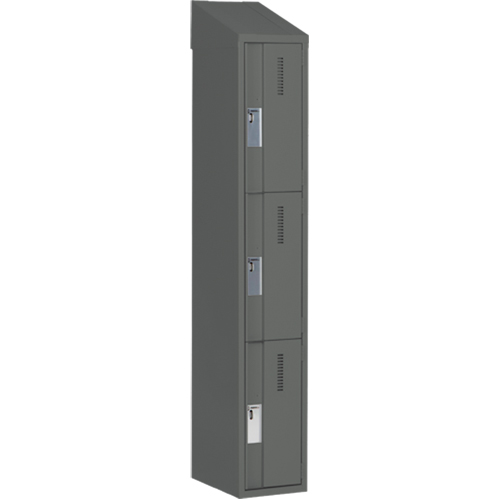 Casiers robustes Concorde, 3 niveaux, 12" x 18" x 78", Acier, Charbon, Soud&eacute; (assembl&eacute;) Absolute Business Supply