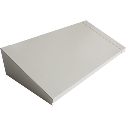 Dessus inclin&eacute; pour casiers robustes enti&egrave;rement soud&eacute; Concorde, Bloc de 3, 18" p x 36" la x 6" ha, Gris, Acier Absolute Business Supply