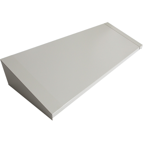 Dessus inclin&eacute; pour casiers robustes enti&egrave;rement soud&eacute; Concorde, Bloc de 4, 18" p x 48" la x 6" ha, Gris, Acier Absolute Business Supply