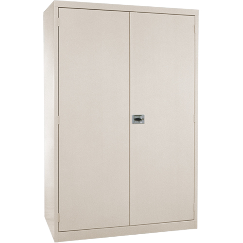 Armoires de rangement Hi-Boy profondes, Acier, 4 Tablettes, 72" h x 36" la x 24" P, Beige Absolute Business Supply