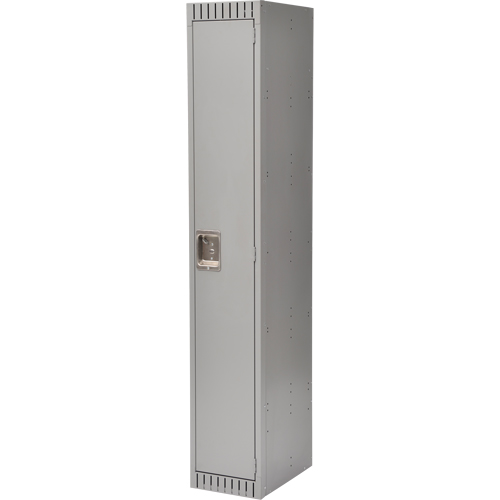 Lockers, 12" x 18" x 72", Steel, Grey, Knocked Down Absolute Business Supply