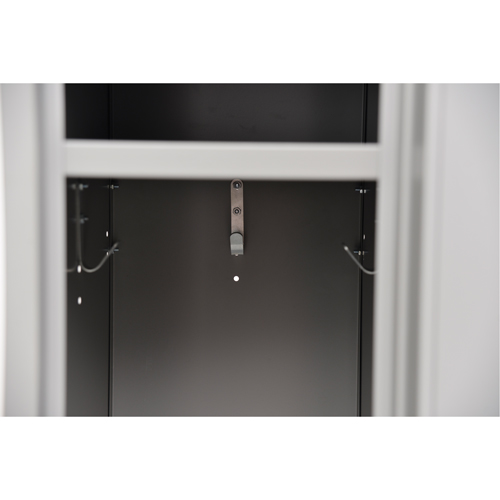 Casiers, 2 niveaux, Bloc de 3, 36" x 18" x 72", Acier, Gris, Rivet (assembl&eacute;) Absolute Business Supply