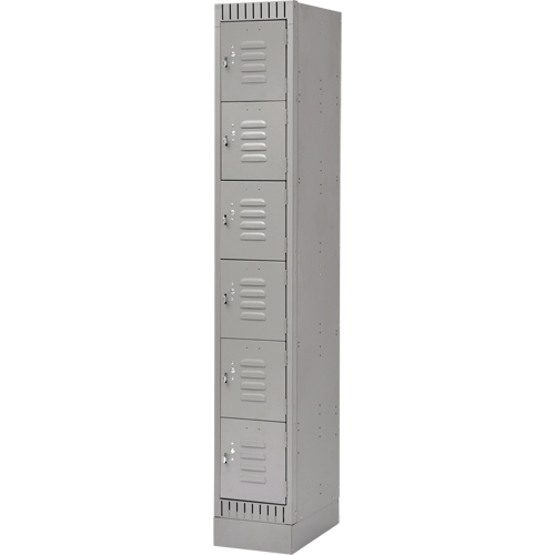 Casiers, 6 niveaux, 12" x 18" x 76", Acier, Gris, D&eacute;mont&eacute; Absolute Business Supply