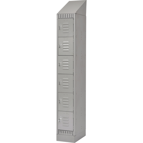 Casiers, 6 niveaux, 12" x 18" x 86", Acier, Gris, D&eacute;mont&eacute; Absolute Business Supply