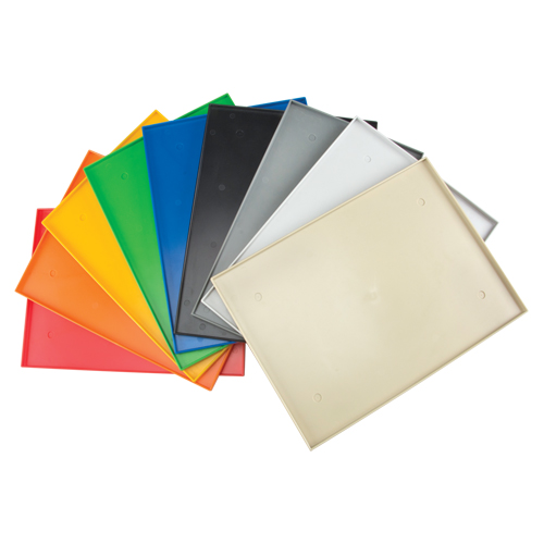Fond de casier, Convient aux casiers 12" x 18", Gris fonc&eacute;, Plastique Absolute Business Supply