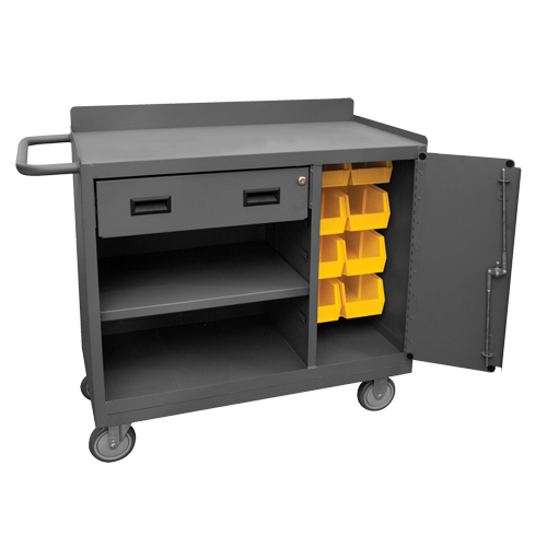 Armoire d'&eacute;tabli mobile, Acier Surface Absolute Business Supply