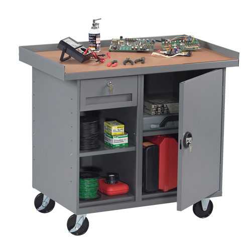 Armoire pour &eacute;tabli mobile, Stratifi&eacute; Surface Absolute Business Supply