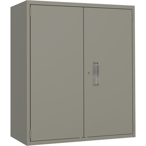 Lo-Boy Storage Cabinet, Steel, 2 Shelves, 40" H x 36" W x 18" D, Grey Absolute Business Supply