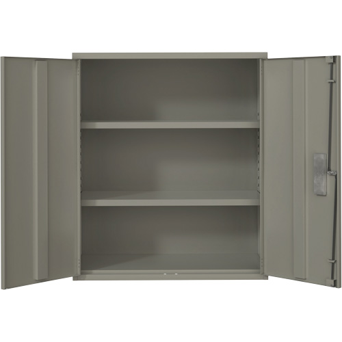 Lo-Boy Storage Cabinet, Steel, 2 Shelves, 40" H x 36" W x 18" D, Grey Absolute Business Supply