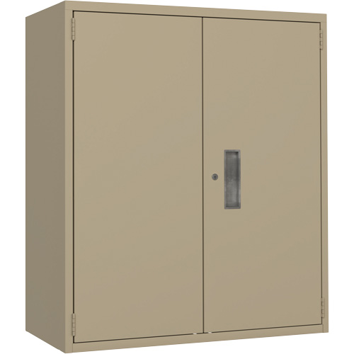 Lo-Boy Storage Cabinet, Steel, 2 Shelves, 40" H x 36" W x 18" D, Beige Absolute Business Supply