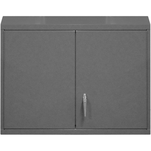 Wall-Mounted Cabinet, 27" H x 29-7/8" W x 13-11/16" D, 2 Shelves, Steel, Grey Absolute Business Supply