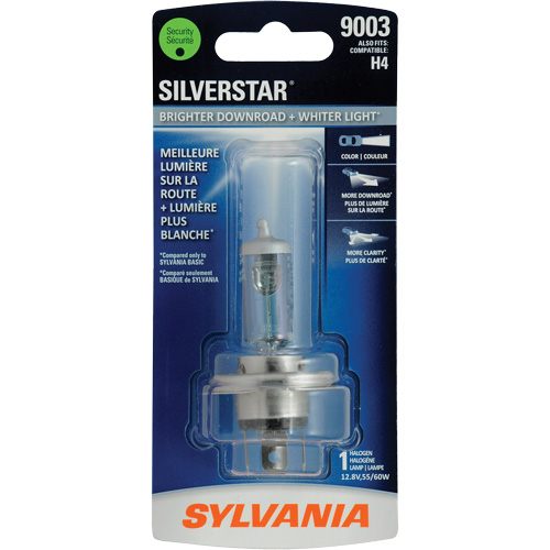 9003 Ampoule de feu avant SilverStar Ultra, Halog&egrave;ne, 60 W, Blanc Absolute Business Supply