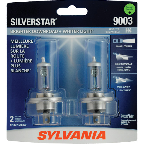 9003 Ampoule de feu avant SilverStar Ultra, Halog&egrave;ne, 60 W, Blanc Absolute Business Supply