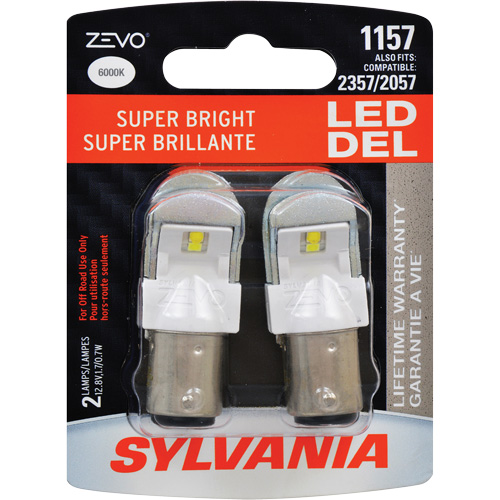 1157 Mini-ampoule automobile Zevo, DEL, 1,7 W, Blanc Absolute Business Supply