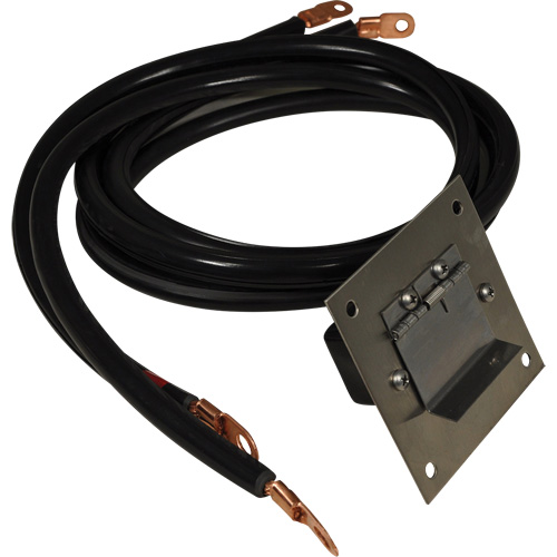Panneau de douille polaris&eacute;e en acier inoxydable &agrave; brancher, 4 AWG, C&acirc;ble 5' Absolute Business Supply