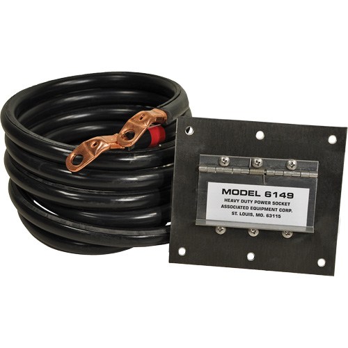 Panneau de douille polaris&eacute;e robuste en acier inoxydable &agrave; brancher, 1 AWG, C&acirc;ble 5' Absolute Business Supply