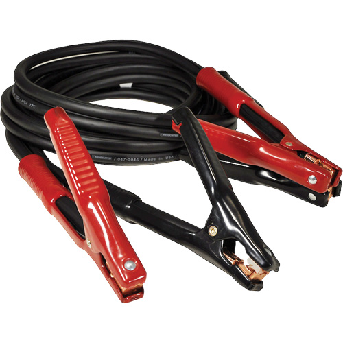 Super Heavy-Duty Booster Cable with Flexi-Spring Strain, 1/0 AWG, 800 A, 15' Cable Absolute Business Supply