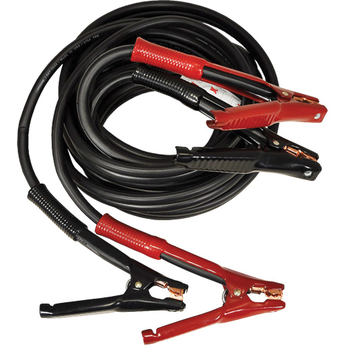 Super Heavy-Duty Booster Cable with Flexi-Spring Strain, 1/0 AWG, 800 A, 25' Cable Absolute Business Supply