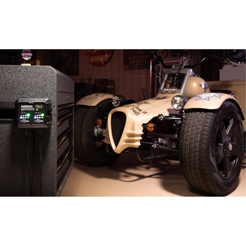 Chargeur de batterie 2 sorties de 4 A Genius 2X2 Absolute Business Supply