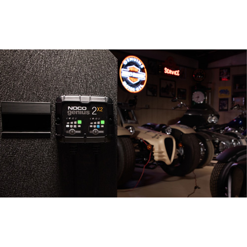 Chargeur de batterie 2 sorties de 4 A Genius 2X2 Absolute Business Supply