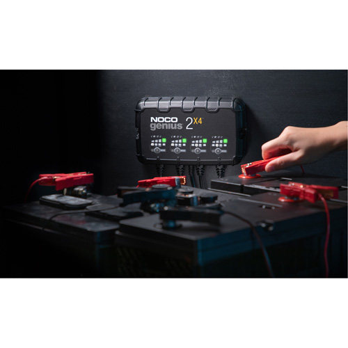 Genius&reg; 2X4 4-Bank, 8-Amp Battery Charger Absolute Business Supply